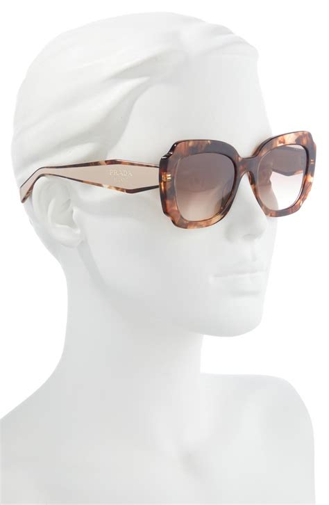 prada gradient geometric sunglasses|Prada Havana 52mm Gradient Geometric Sunglasses .